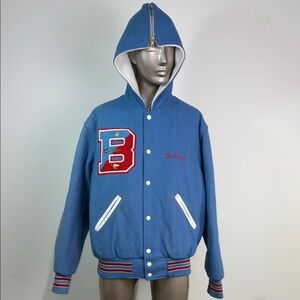 Vintage The Original Holloway Varsity Jacket Band Brittany Zip Down Hoodie USA